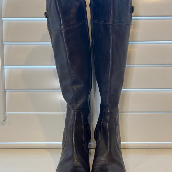 J. CREW tall brown leather boots size 8 - Picture 5 of 7